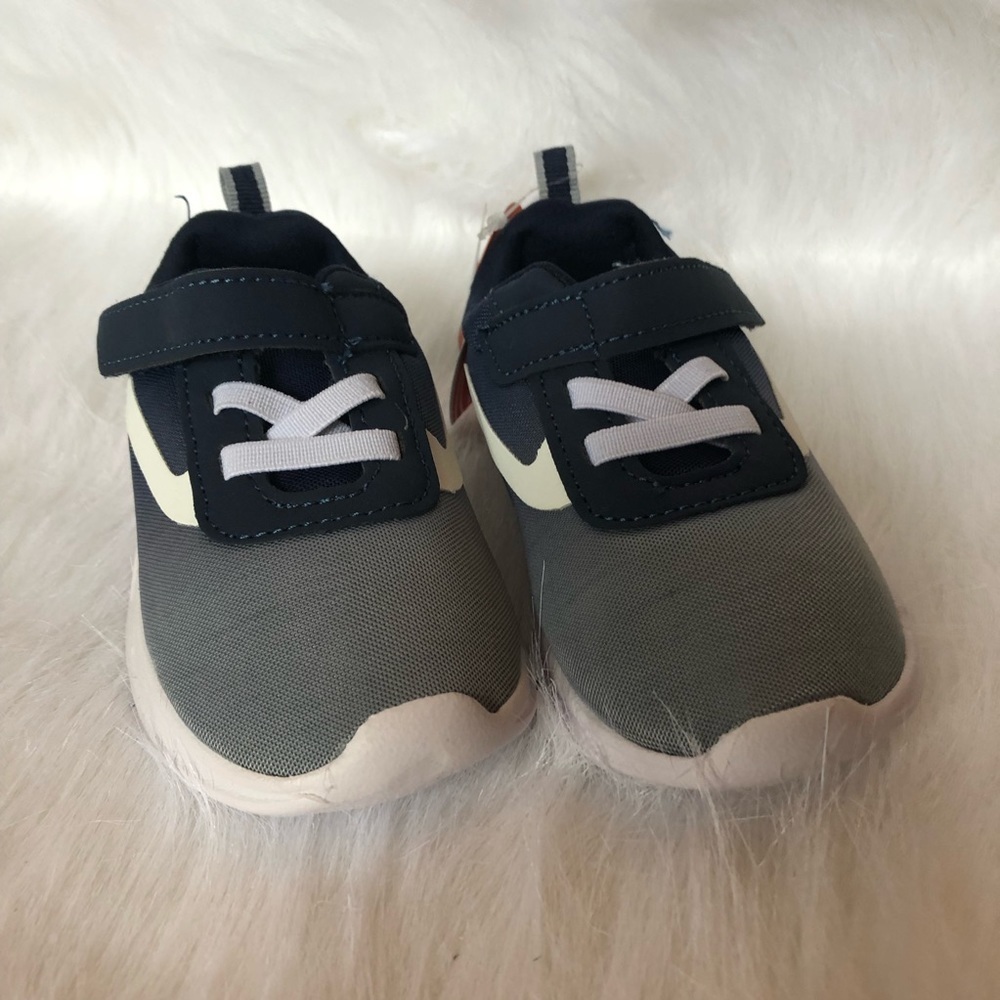 Wonder Nation Shoes Size 6 Babys Slip On Velcro New With Tags Blue-White - Picture 5 of 9